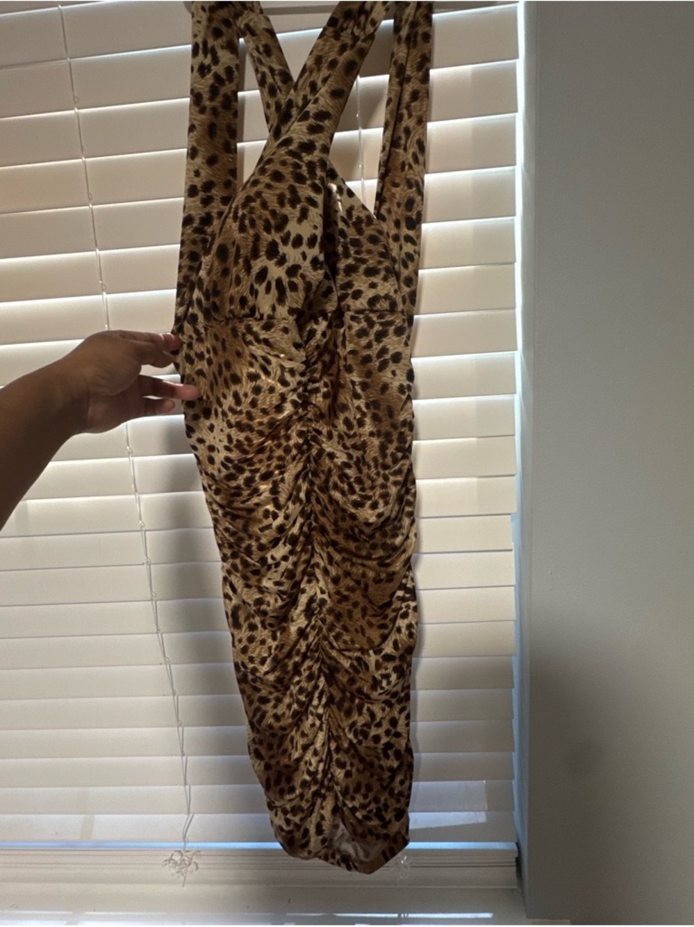 Body Central Black and Beige Floral dress